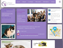 Tablet Screenshot of cliniqueveterinairemazetier.fr